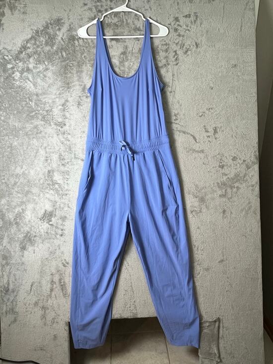 Sweaty Betty Pants - Sweaty Betty Racerback Jumpsuit Periwinkle Blue Relaxed Athleisure Size 8